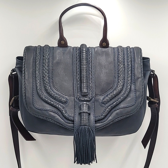 Anthropologie Handbags - ANTHROPOLOGIE Holding Horses Saddlebag Fine Leather Satchel w Crossbody …